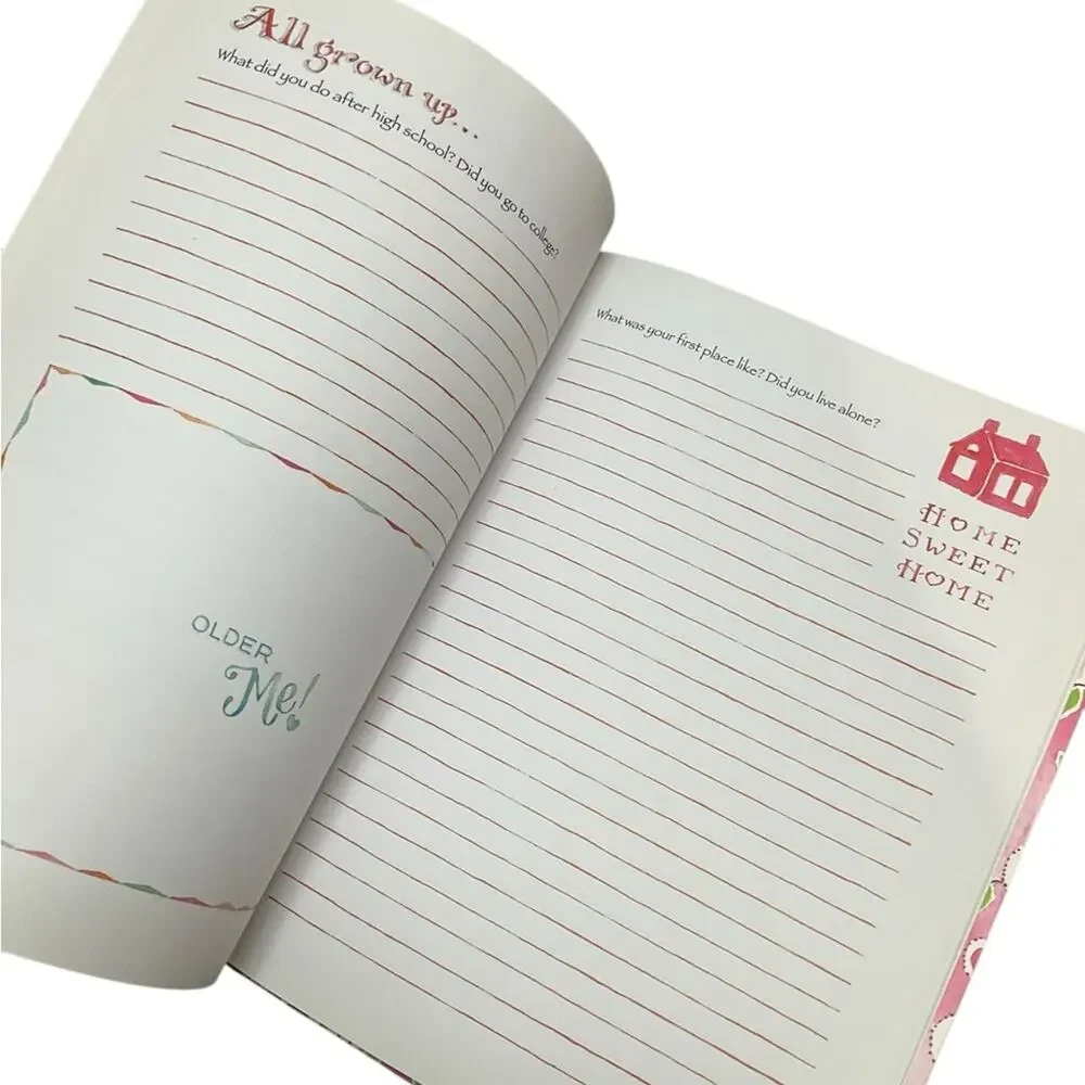 Grandma Tell Me Your Story Journal - 124 Pages Pink and White NEW